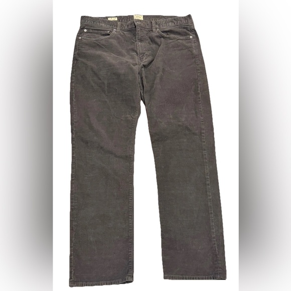J. Crew Other - J.Crew 770 Straight Leg Gray Corduroy Pants Mens 35x32